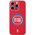 NBA Detroit Pistons Distressed iPhone 16 Pro Skin